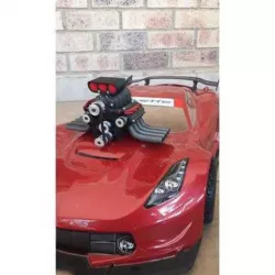1:10 V8 RC model engine (own creation)