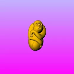 12 zodiac olive FIG carving Monkey