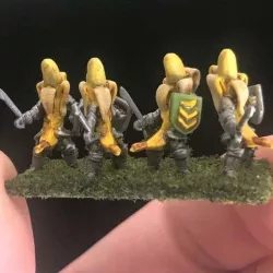 15mm Banana Knight Blades / Swords Wargames Figures - HotT