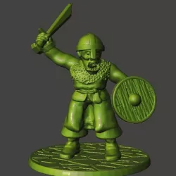 28mm - Orc / Goblin / Hobgoblin Miniatures With Sword 2