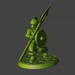 28mm - Orc / Goblin / Hobgoblin with Spear / Pike