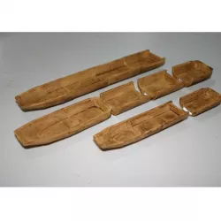 28mm Scale Log Canoe - sections with OpenLock