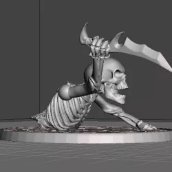 28mm Skeleton Warrior Damaged with Dagger