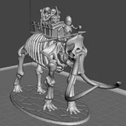 28mm Skeleton Warrior Mammoth Behemoth Tank