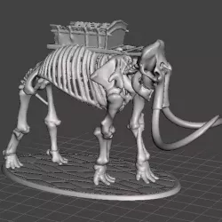 28mm Skeleton Warrior Mammoth (no crew)