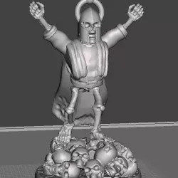 28mm Skeleton Warrior Sorcerer / Wizard