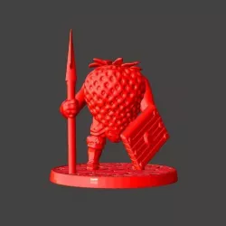 28mm Strawbarian Knight with Spear