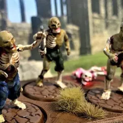28mm Zombie - Walking Undead Miniature - Ghoul