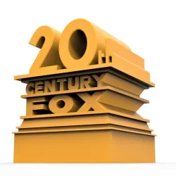 3D printable  20th Century Fox logo