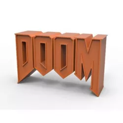 3D printable DOOM emblem