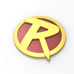 3D printable Robin emblem for cosplay costume