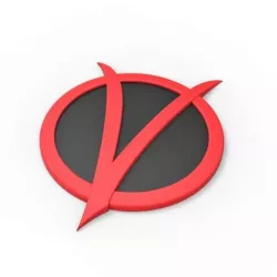 3D printable Vendetta emblem