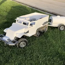 3D Printed RC Truck / Half-track