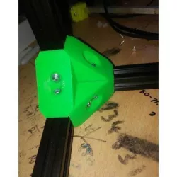 90 Degrees Aluminum Extrusion Joint