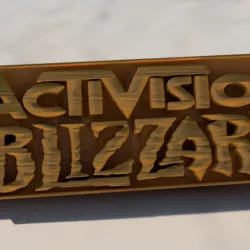 Activision Blizzard keychain