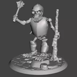 Armoured Skeleton Troll Champion - 28mm Undead