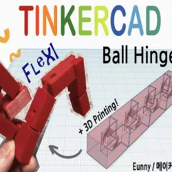 Ball Hinge Basic with Tinkercad
