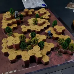 Battletech Desert #3 Hex Hills
