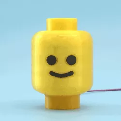 Brick Head Lamp with Audio