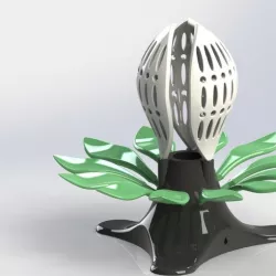Bright flower - floral mood lamp