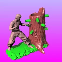 Bruce Lee Wing Chun Boxing Pen Holder