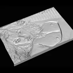 Busty Litho Relief Nude Porn Star