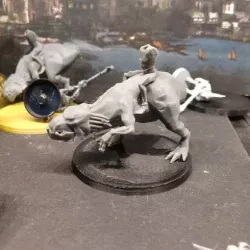 Cannibal Chickens Riding Gnarly Beasts, low detail