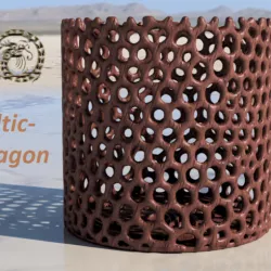 Celtic dragon container