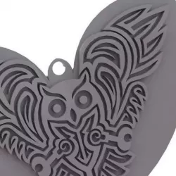Celtic Owl - pendant/Keychain/earring