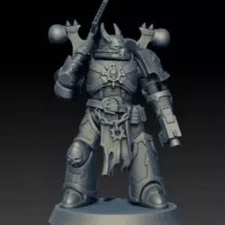 Chaos space warrior with chain axe