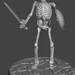 Children of the Hydra Skeleton With Sword - 28mm Miniature