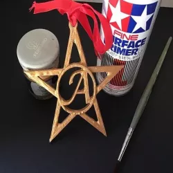 CHRISTMASTAR 3D letters stl file