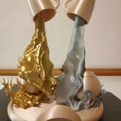 Coffee Kiss optimized for 3D PRINTING