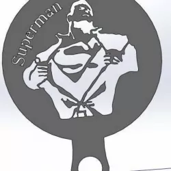 Coffee Stencil - Superman