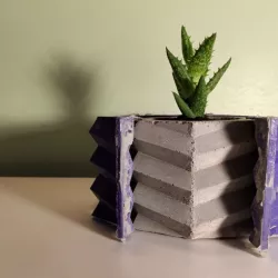 Concrete vase mold.