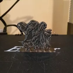 Cow relief key ring