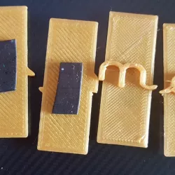 Cursive writing tiles juxtaposable
