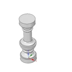 custom-made concrete or plaster baluster with casting mold 3d-print cnc