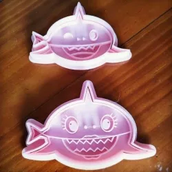 CUTTING AND SEAL SHARK MOTHER AND BABY SHARK SHARK AND SEAL TIBURON MAMA Y BEBE