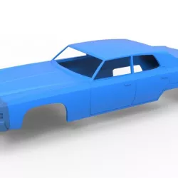 Diecast shell Chevrolet Impala 1972 4 doors Scale 1 to 24