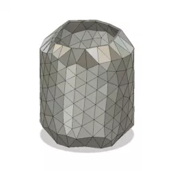 disco style vase cup vessel v51 for 3d-print or cnc
