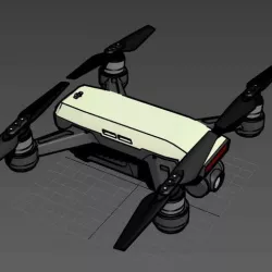 DJI Spark 3D model scale 1:1