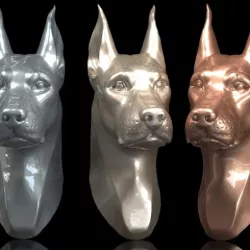 Doberman Head