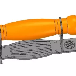 door knob 3D model ready printing and cnc-made