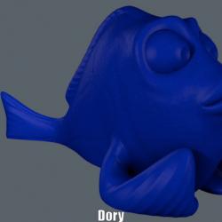 STL file Dory keychain from Finding Nemo 🗝️・3D printing template to  download・Cults