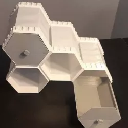 Economical Interlocking Hex Drawers