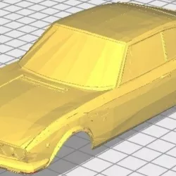 Fiat Dino Copue Printable Body Car