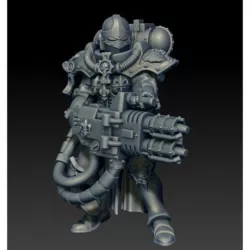 Flame thrower lady of war