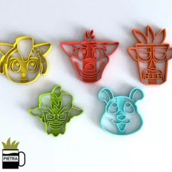 FONDANT CRASH BANDICOOT COOKIE CUTTER
