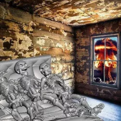 FWW - Fallout Wasteland Warfare Skeletons in bed, Whilst the world burns